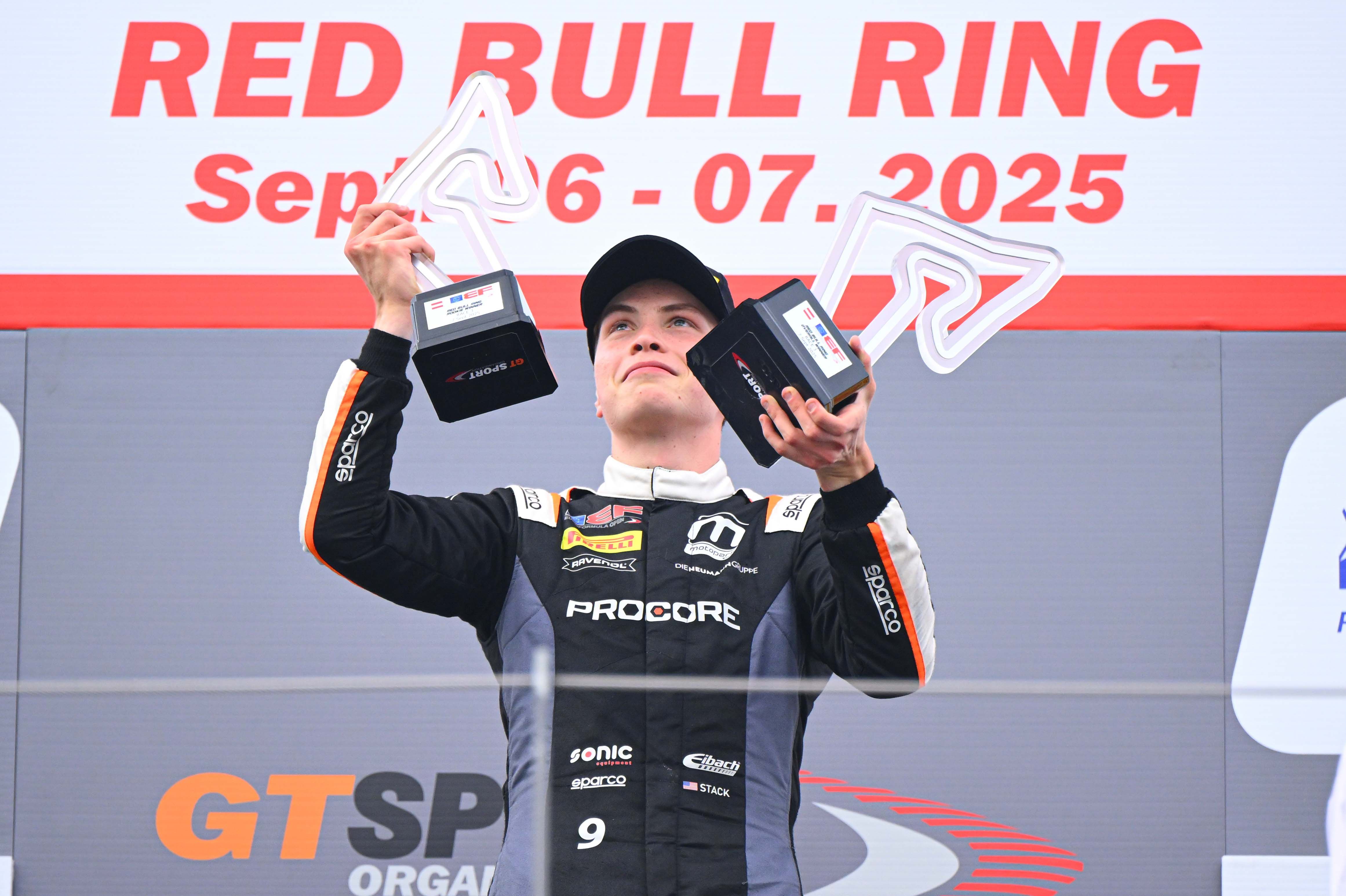 Superb maiden win for Everett Stack (Motopark) in Race 3 at the Red Bull Ring